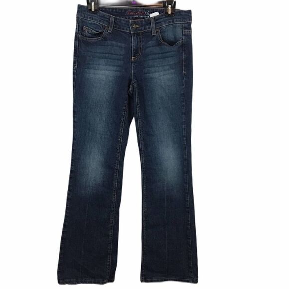 Tommy Hilfiger Freedom Boot Cut Denim Dark Blue Wash Jeans size 6R - Picture 1 of 5